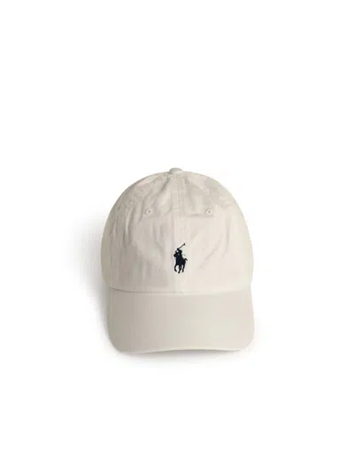 Polo Ralph Lauren Logo Embroidered Baseball Cap In White