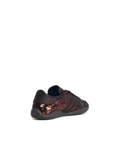 Adidas Originals Adidas X Wales Bonner X Wales Bonner Karintha Sequin And Satin Sneakers In Brown
