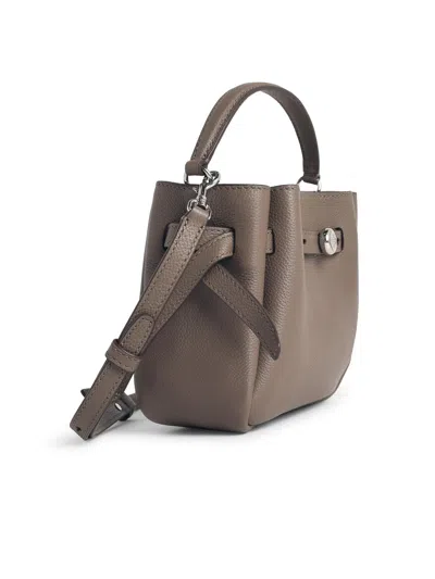 Tory Burch 'romy' Mini Bucket Bag In Wild Mushroom Lear In Orange