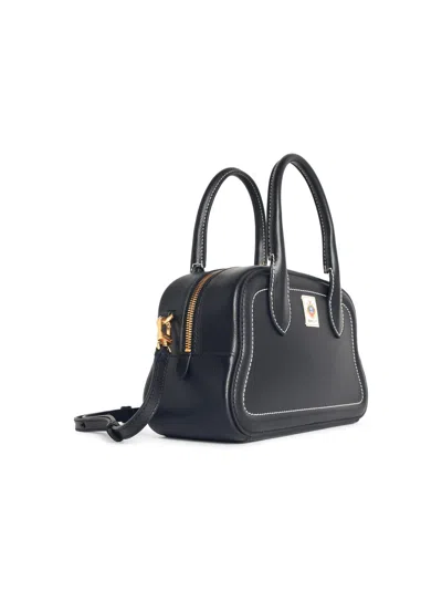 Bally Unda' Ebony Garnet Lear Bag In Black