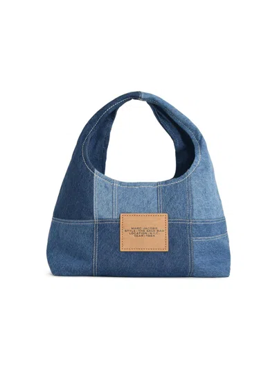 Marc Jacobs (the) Marc Jacobs () ' Sack Patchwork' Blue Denim Bag In Red
