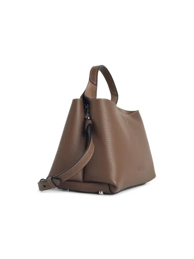 Tod's Micro Bag In Brown Lear In Brown