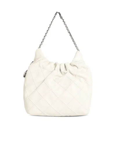 Tory Burch Fleming' Mini Bag In White Lear In Pattern