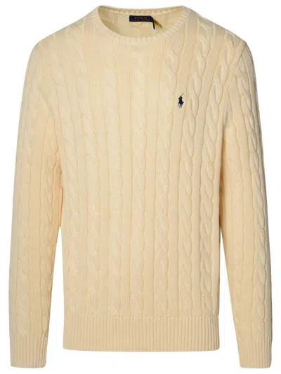 Polo Ralph Lauren Cable-knit Wool-cashmere Sweater In Andover Cream