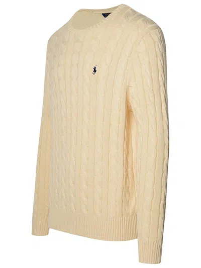 Polo Ralph Lauren Cable-knit Wool-cashmere Sweater In Andover Cream