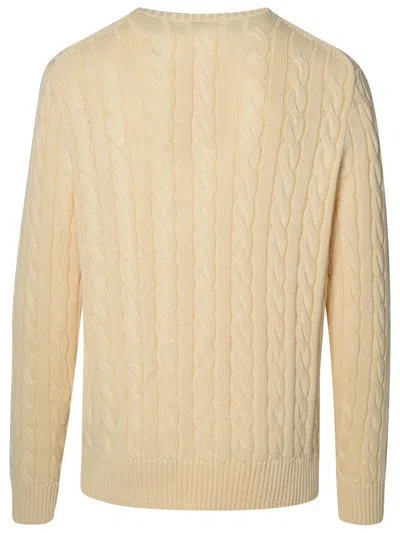 Polo Ralph Lauren Cable-knit Wool-cashmere Sweater In Andover Cream