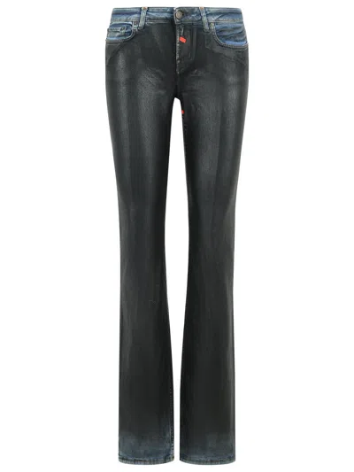 Acne Studios Slim Fit Cotton Jeans With Faded Effect In Black