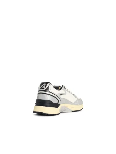 Autry Comfortable Mesh Sneakers With 3.5 Cm Sole Height For Men In White