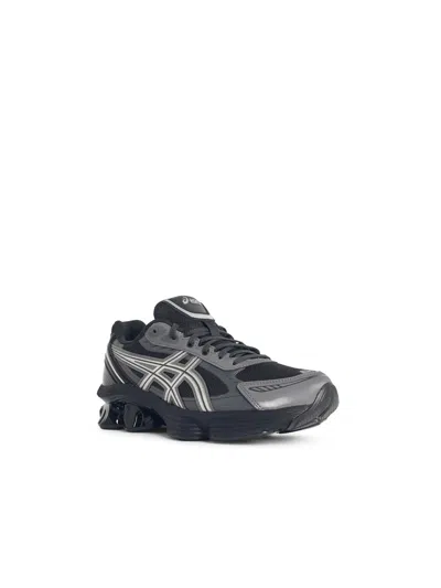 Asics Grey Tech Fabric Blend Sneakers In Multi