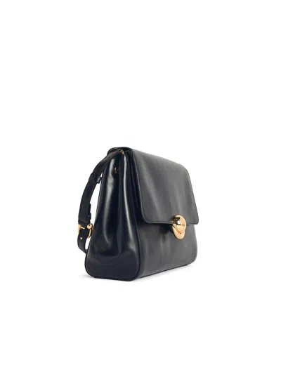 Furla 'm Domus' Black Lear Shoulder Bag In Pattern