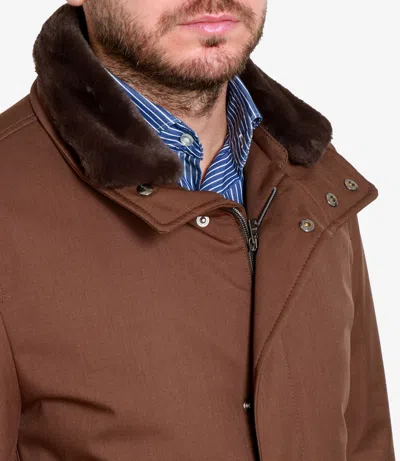 Herno Coats Brown In Brown