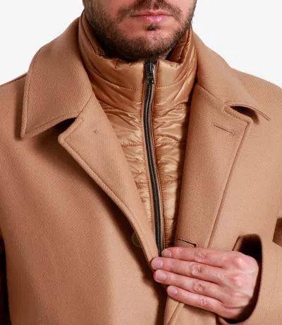 Herno Coats Camel In Brown