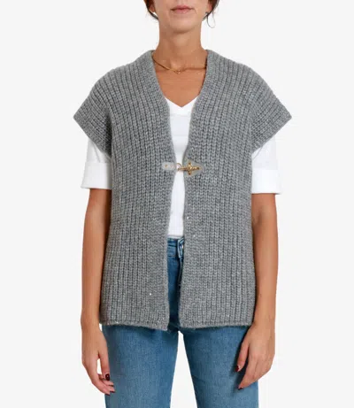 Fay Sweaters Silver In Gray