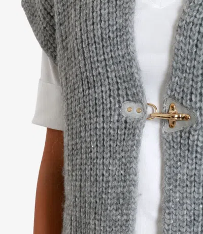 Fay Sweaters Silver In Gray