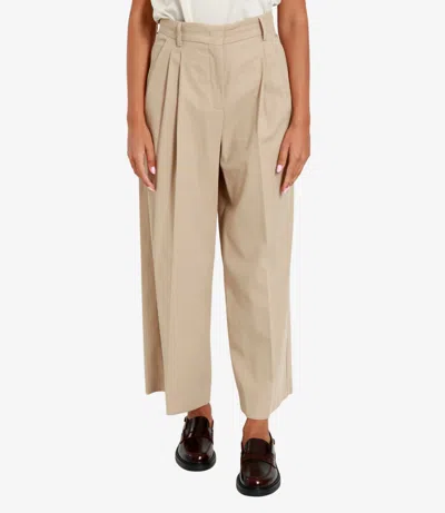 Max Mara Weekend Trousers Beige In Neutral