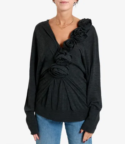 Alberta Ferretti Sweaters In Black