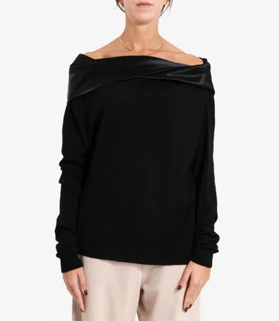 Alberta Ferretti Sweaters Black In Black