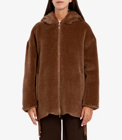 Max Mara The Cube Coats Camel In Brown