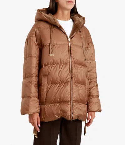 Max Mara The Cube Coats Camel In Brown