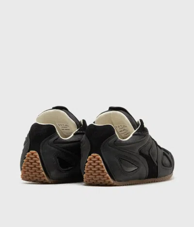 Axel Arigato Slow Runner Black Sneaker With Insert Design And Grooved Sole In Leather And Suede Woman