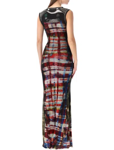 Ottolinger Mesh Maxi Gown In Multi