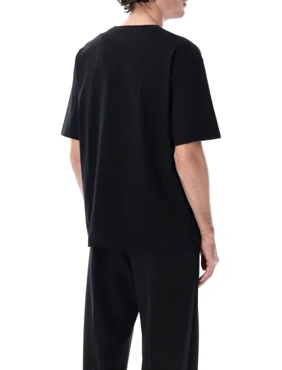 Valentino Crew Neck Short Sleeve T-shirt Design In Black