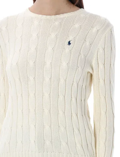 Polo Ralph Lauren White Cotton Sweater In White