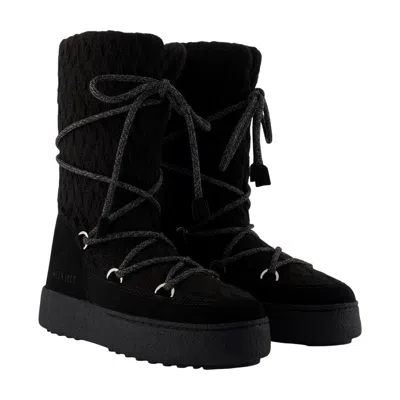 Moon Boot Mb X Gir Ltrack Boots  Leather Black In Black
