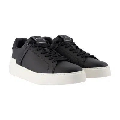 Balmain B-court Low-top Sneaker In Black