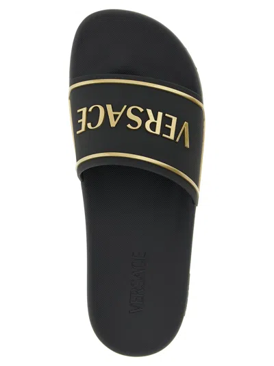 Versace ' Logo' Slide In Black