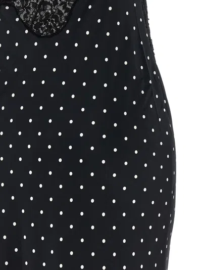 Self-portrait Self Portrait Polka Dot Long Dress In Multi