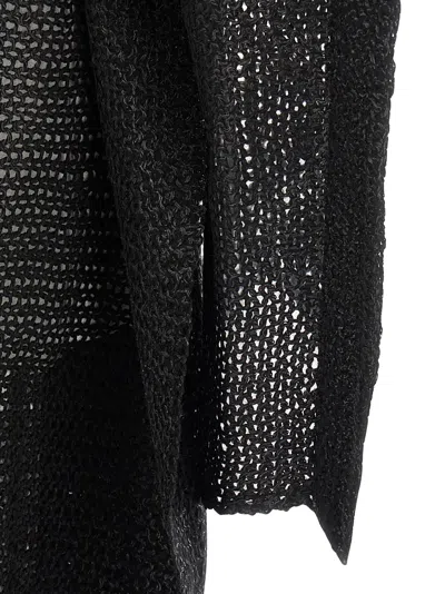 Issey Miyake Womens Black Shawl-collar Pressed Wool-blend Coat In Black