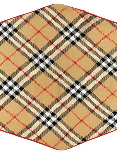 Burberry Check Silk Scarf In Multi