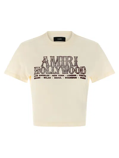 Amiri Hollywood Tee T-shirt White In Neutral