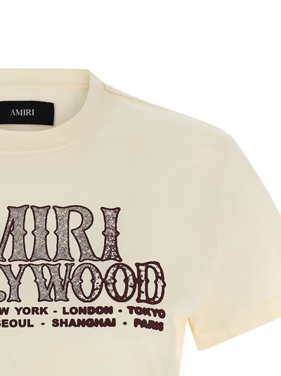 Amiri Hollywood Tee T-shirt White In Neutral