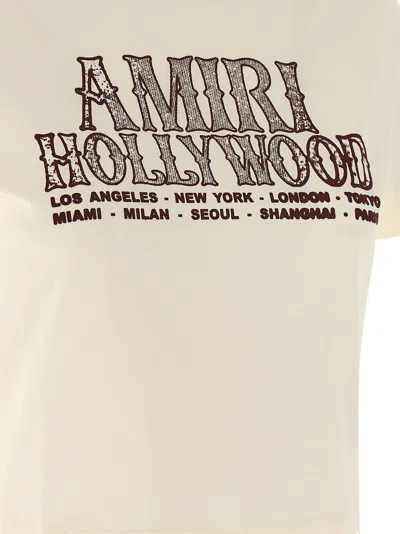 Amiri Hollywood Tee T-shirt White In Neutral