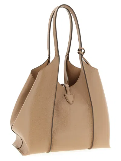 Tod's 't Timeless' Shopping Bag In Neutral