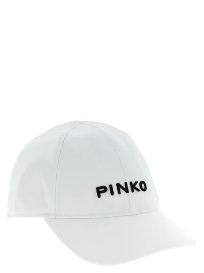 Pinko Embroidered-logo Baseball Cap In White