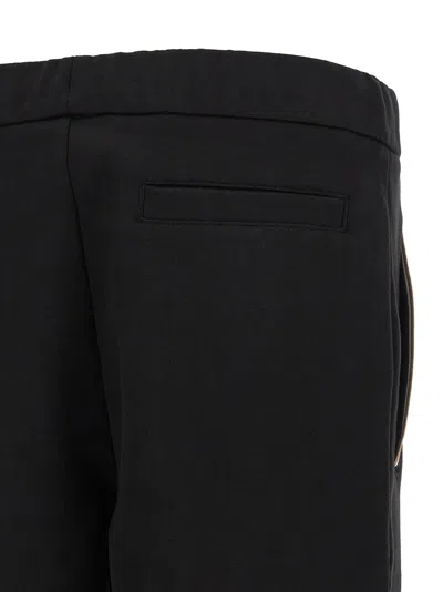 Hugo Boss Striped Insert Track Pants In Black