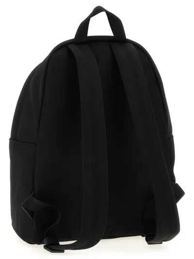Moncler Pierrick Nylon Backpack Large Front Pocket In Black