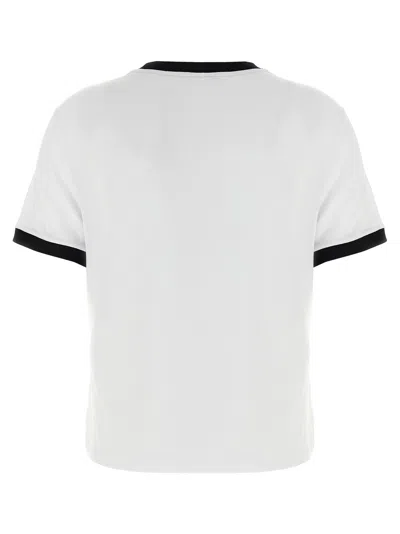 Versace Jersey T-shirt With Contrasting Beading In White