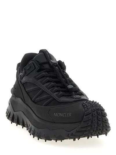 Moncler Trailgrip Gtx Polyamide Sneakers Chunky Sole In Black