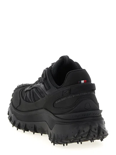 Moncler Trailgrip Gtx Polyamide Sneakers Chunky Sole In Black
