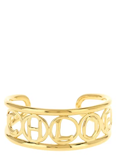 Chloé Script Bracelet In Gold