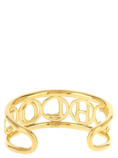 Chloé Script Bracelet In Gold