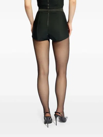 Dolce & Gabbana Lace Shorts High Waist Above Knee Hem In Black