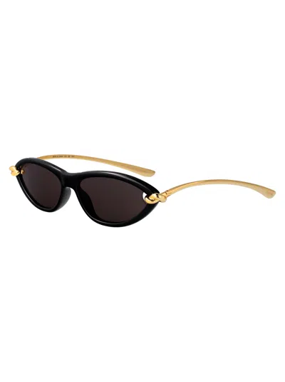 Bottega Veneta Womens Black Bv1390s Cat-eye Acetate Sunglasses In Black