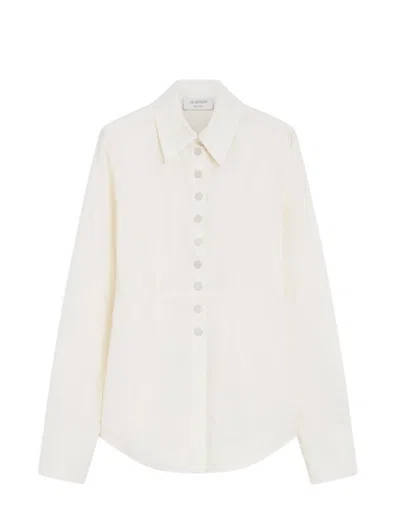 Max Mara Shirts Ivory In White