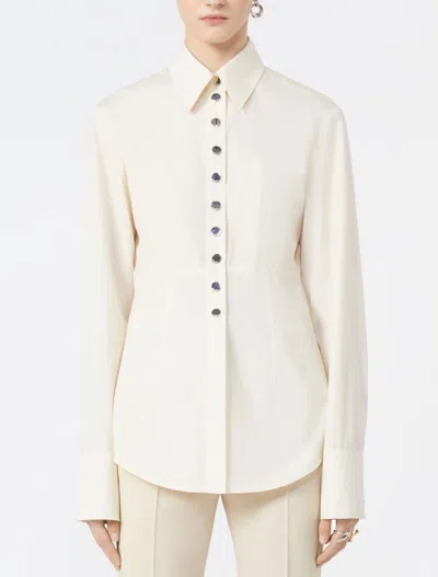 Max Mara Shirts Ivory In White