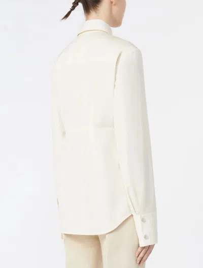 Max Mara Shirts Ivory In White